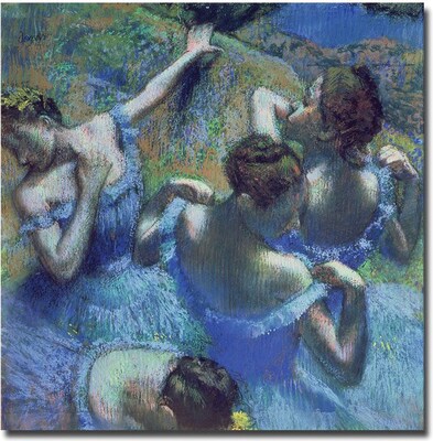 Trademark Global Edgar Degas Blue Dancers 1899 Canvas Art, 24 x 24