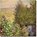 Trademark Global Claude Monet Corner of the Garden at Montgeron, 1876 Canvas Art, 24 x 24