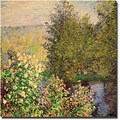 Trademark Global Claude Monet Corner of the Garden at Montgeron, 1876 Canvas Art, 35 x 35