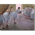Trademark Global Edgar Degas Dancers at Rehearsal, 1875 77 Canvas Art, 35 x 47