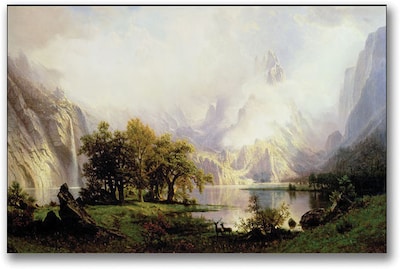 Trademark Global Albert Biersdant Rocky Mountain Landscape, 1870 Canvas Art, 30 x 47