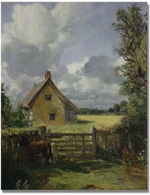 Trademark Global John Constable Cottage in a Cornfield Canvas Art, 47 x 35
