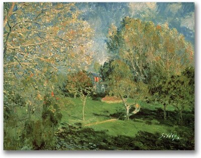 Trademark Global Alfred Sisley The Garden of Hoschede Family Canvas Art, 18 x 24