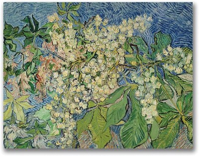 Trademark Global Vincent Van Gogh Blossoming Chesnut Branches Canvas Art, 24 x 32