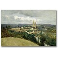 Trademark Global Jean Baptiste Corot General Veiw of the Town Canvas Art, 35 x 47