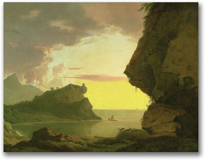 Trademark Global Joseph Wright of Derby Sunset of the Coast Canvas Art, 18 x 24