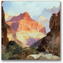 Trademark Global Thomas Moran Under the Red Wall Canvas Art, 24 x 24