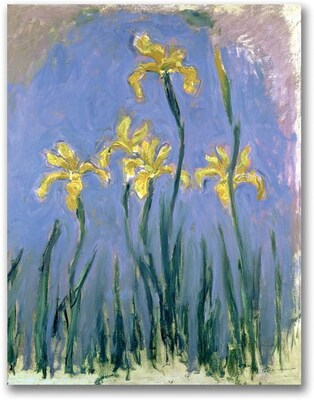 Trademark Global Claude Monet The Yellow Irises, 1918-25 Canvas Art, 47 x 35
