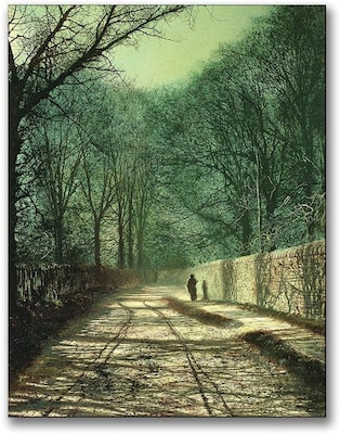 Trademark Global John Atkinson Grimshaw Tree Shadows in the Park Wall Canvas Art, 24 x 18