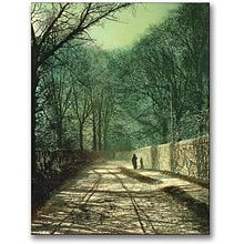 Trademark Global John Atkinson Grimshaw Tree Shadows in the Park Wall Canvas Art, 24 x 18