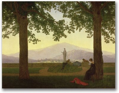Trademark Global Caspar David Friedrich Garden Terrace, 1811 Canvas Art, 35 x 47