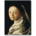 Trademark Global Jan Vermeer Portrait of a Young Woman Canvas Art, 47 x 35
