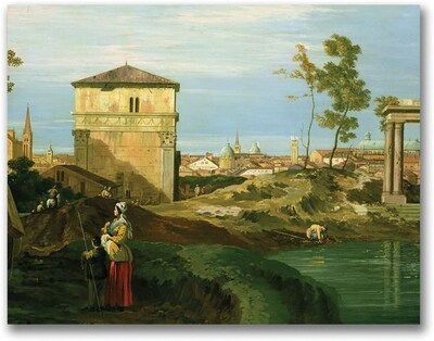 Trademark Global Canaletto Detail of Capriccio with Motifs Canvas Art, 18 x 24