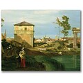Trademark Global Canaletto Detail of Capriccio with Motifs Canvas Art, 18 x 24