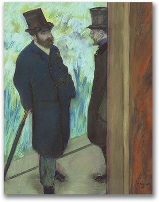 Trademark Global Edgar Degas Friends at the Theatre Canvas Art, 32 x 24