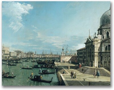Trademark Global Canaletto The Entrance to the Grand Canal Canvas Art, 18 x 24