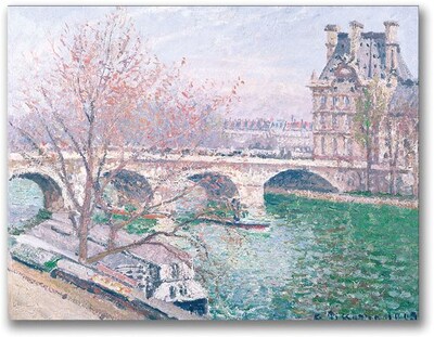 Trademark Global Camille Pissarro The Pont-Royal And The Pavillo Canvas Art, 24 x 32