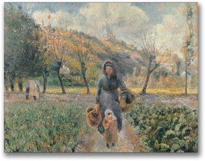 Trademark Global Camille Pissarro In the Garden Canvas Art, 35 x 47