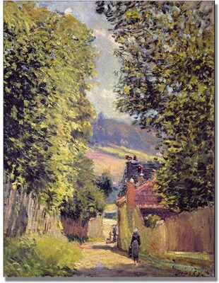 Trademark Global Alfred Sisley A Road to Louveciennes 1883 Canvas Art, 47 x 35