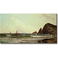 Trademark Global Alfred Bricher Cliffs at Cape Elizabeth Canvas Art, 24 x 47