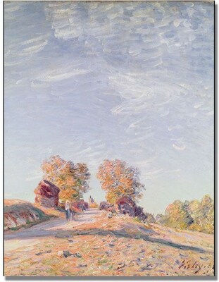 Trademark Global Alfred Sisley Uphill Road in Sunshine Canvas Art, 32 x 24