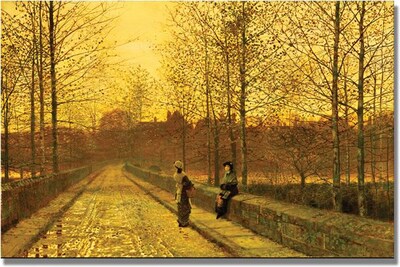 Trademark Global John Atkinson Grimshaw In The Golden Gloaming Canvas Art, 16 x 24