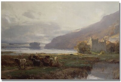 Trademark Global David Farquharson Kilchurn Castle Canvas Art, 16 x 24