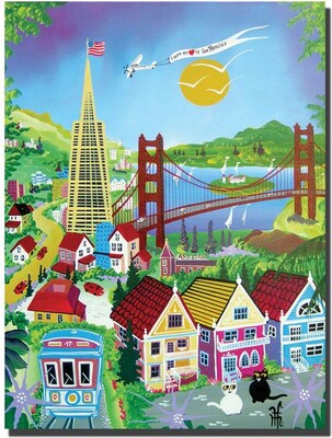 Trademark Global Herbert Hofer San Francisco Canvas Art, 24 x 18
