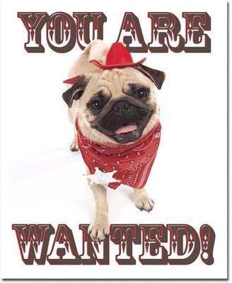 Trademark Global You Are Wanted Canvas Art, 26 x 32