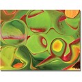 Trademark Global Kathie McCurdy Neon Cactus Liquid Canvas Art, 18 x 24