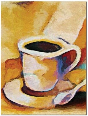 Trademark Global Adam Kadmos Coffee Canvas Art, 24 x 18