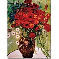 Trademark Global Vincent Van Gogh Dasies & Poppies Canvas Art, 14 x 19