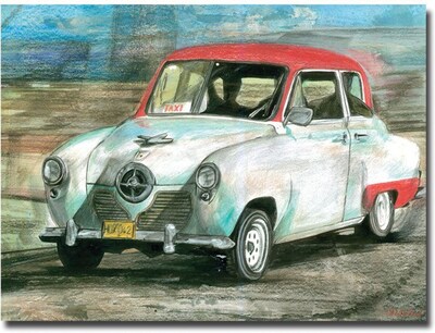 Trademark Global Alberto On My Way Canvas Art, 24 x 32