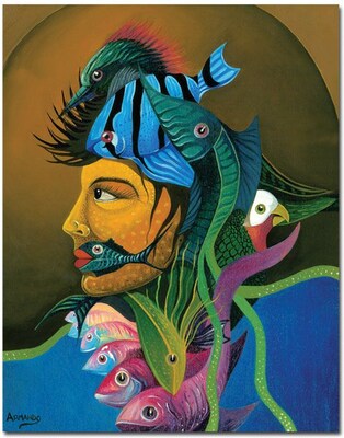 Trademark Global Armando Looking At You Canvas Art, 32 x 26