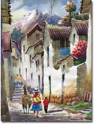 Trademark Global Jimenez Cuzco I Canvas Art, 24 x 18