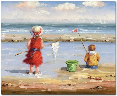 Trademark Global At the Beach II Canvas Art, 26 x 32