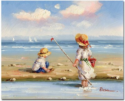 Trademark Global At the Beach III Canvas Art, 26 x 32