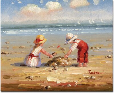 Trademark Global At the Beach IV Canvas Art, 26 x 32
