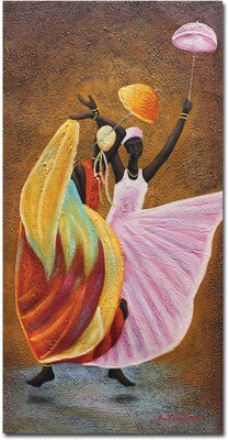 Trademark Global Antonio Dance of Praise Canvas Art, 47 x 24