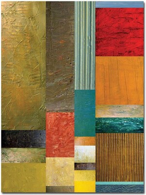 Trademark Global Michelle Calkins Color Panes Green Grass-C Canvas Art, 32 x 24