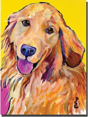 Trademark Global Pat Saunders White Molly Canvas Art, 24 x 18