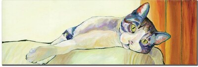 Pat Saunders White Sunbather Canvas Art, 8 x 24