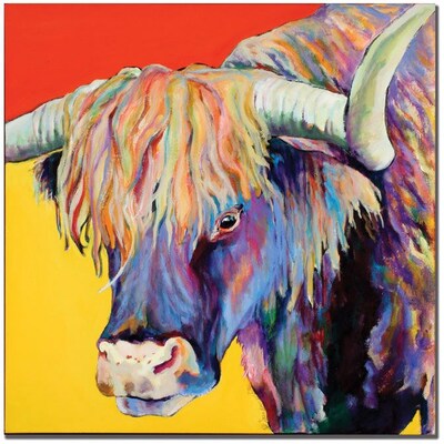 Trademark Global Pat Saunders White Scotty Canvas Art, 35 x 35