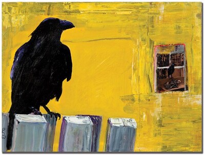 Trademark Global Pat Saunders White Watching Canvas Art, 24 x 32