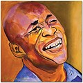 Trademark Global Pat Saunders White Jazz Man Canvas Art, 18 x 18
