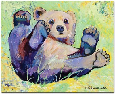Trademark Global Pat Saunders White Spring Frolic Canvas Art, 26 x 32