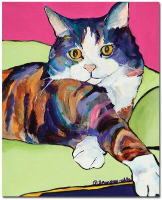 Trademark Global Pat Saunders White Ursula Canvas Art, 32 x 26