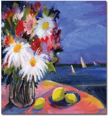Trademark Global Sheila Golden Out to Sea Canvas Art, 19 x 14