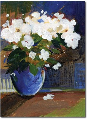 Trademark Global Sheila Golden The Blossoming Canvas Art, 32 x 24