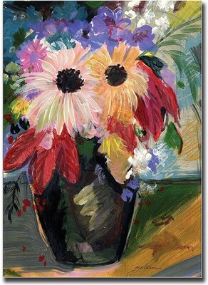 Trademark Global Sheila Golden Harvest Bouquet Canvas Art, 24 x 18